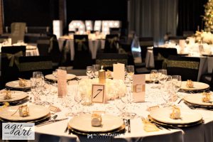 stół gości weselnych, Wesele Art Deco, Gdańsk