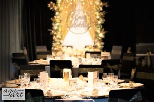 dekoracja sali weselnej, Wesele Art Deco