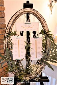 tablica z usadzeniem gości weselnych