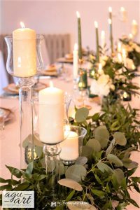 dekoracja stołu prezydialnego, stół prezydialny