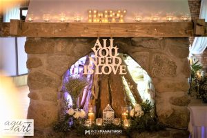 dekoracja przestrzeni weselnej w Zaścianku