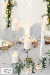 dekoracja świecami