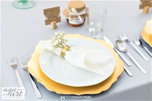 Nakrycie dla gościa weselnego