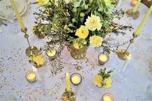 Cytrynowe bukiety weselne