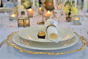 Nakrycie dla gościa weselnego
