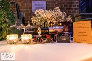 motyw podróży w dekoracji ślubnej