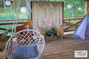 Makrama boho w leśnej Karczmie Falomu