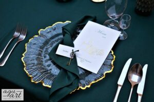 Wystrój sali weselnej na zamku w Gniewie