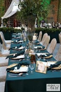 Wystrój sali weselnej na Zamku w Gniewie, Agu-Art