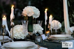 Dekoracja ślubna- O zachodzie w Borowym Lesie