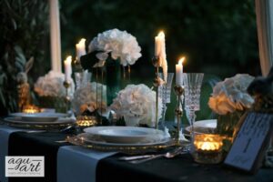 Dekoracja ślubna- O zachodzie w Borowym Lesie