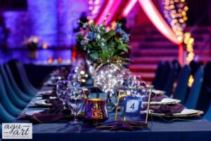 Ekskluzywna dekoracja ślubna na zamku w Gniewie