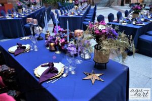 Dekoracja ślubna sali weselnej