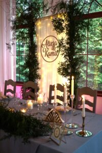 Dekoracja sali weselnej